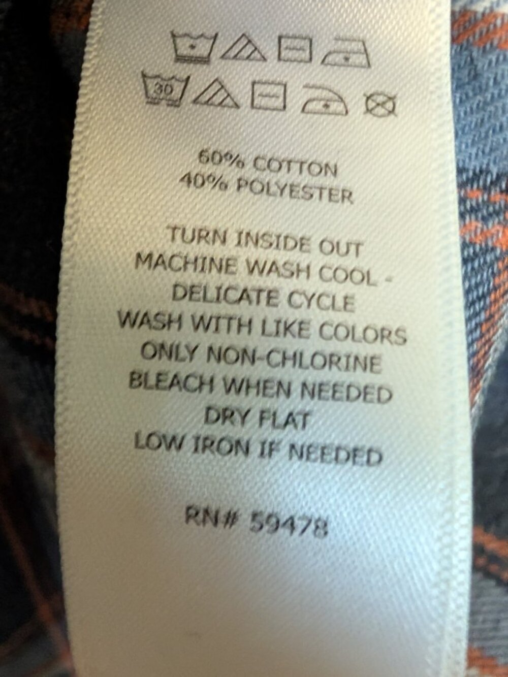 William Rast Plaid Flannel Shirt Size L - Picture 4 of 5